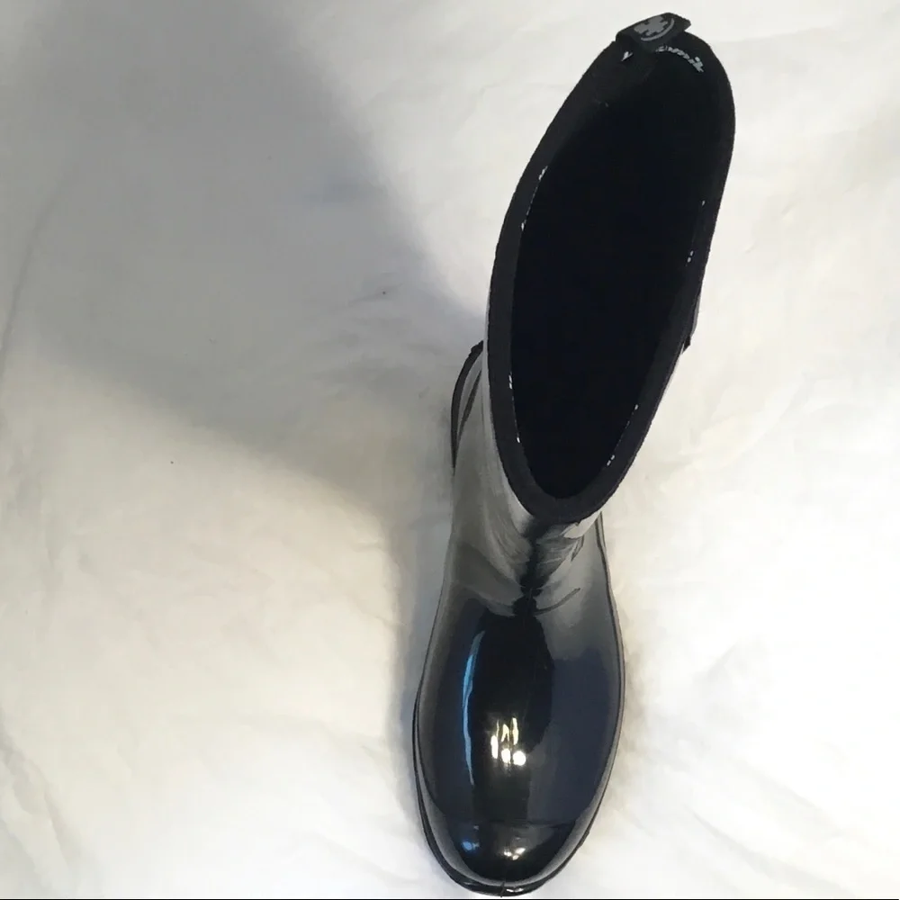 Kamik 1898 MID CALF  BLACK‎ RAIN BOOTS SIZE 8